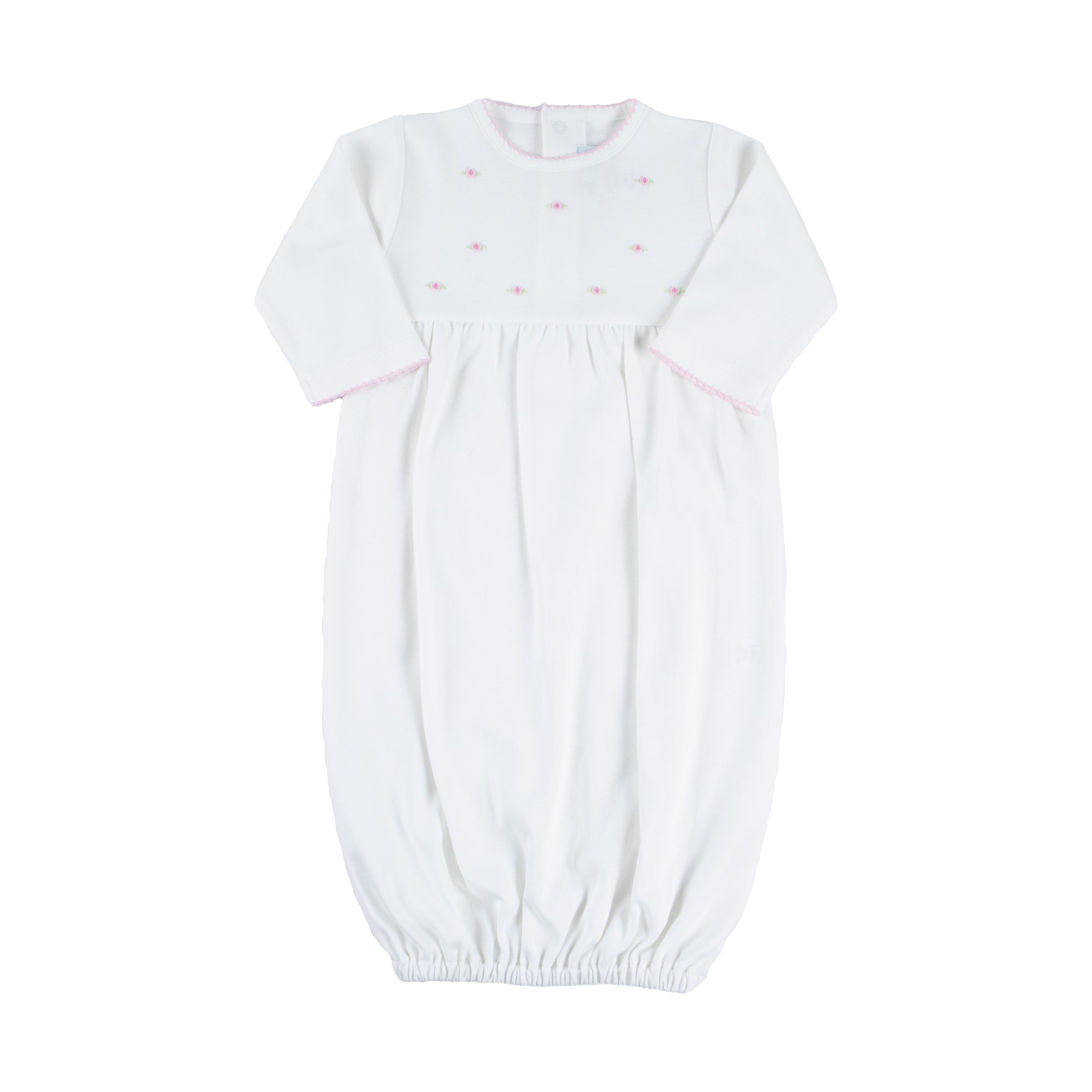 Embroidered Full Flowers Gown