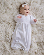 Embroidered Full Flowers Gown