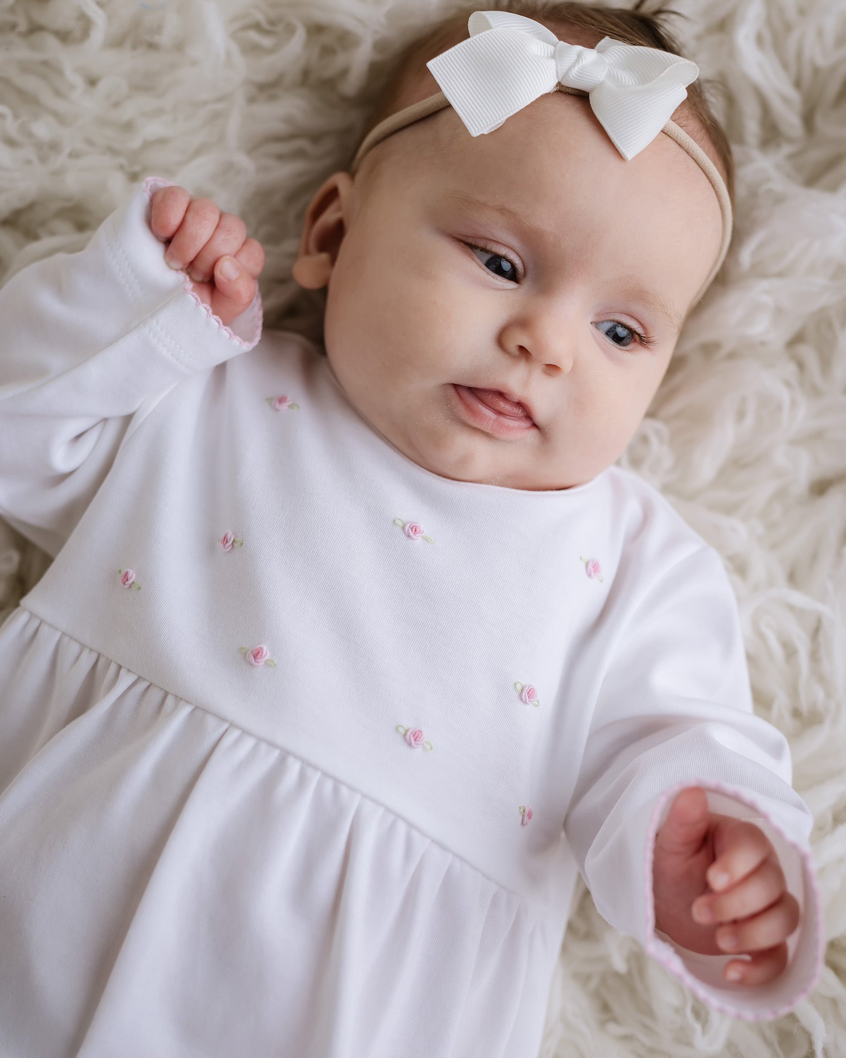 Embroidered Full Flowers Gown