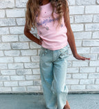 Wide Leg Gem Embellished Jeans