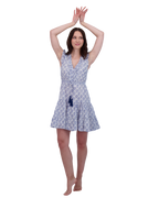 Giselle Women's Mini Dress Navy Feather