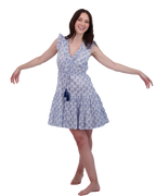 Giselle Women's Mini Dress Navy Feather
