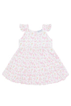 Butterflies Print Ruffle Pima Cotton Dress