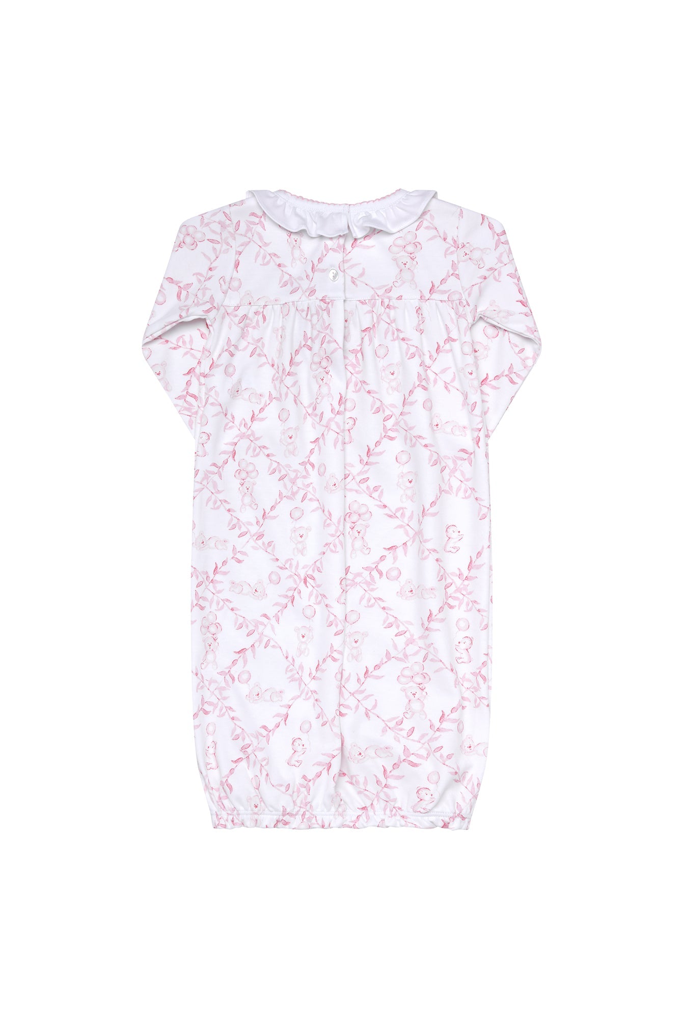 Baby Girl Pink Bears Trellace Gown