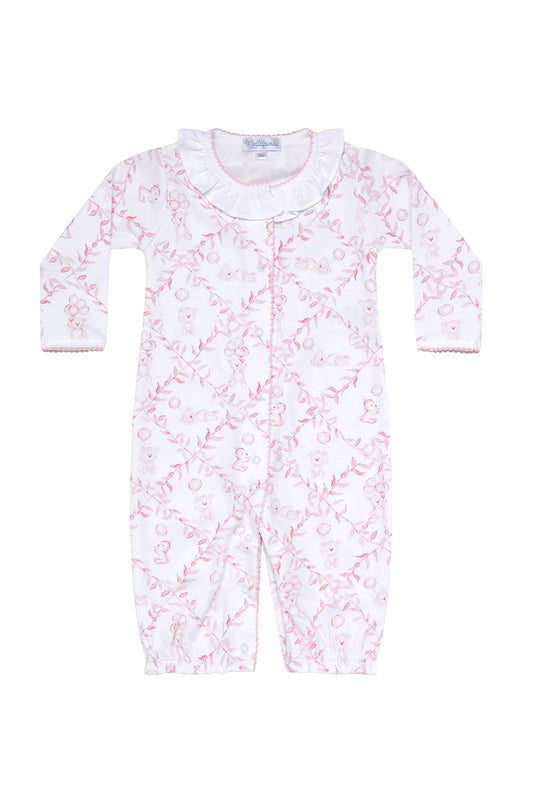 Pink Bears Trellace Baby Converter Gown