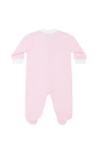Pink Bubble Pima Cotton Zipper Footie