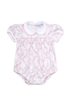 Baby Girl Pink Bears Trellace Smocked Bubble