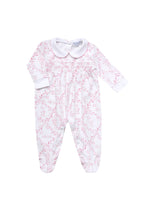 Baby Girl Pink Bears Trellace Smocked Footie