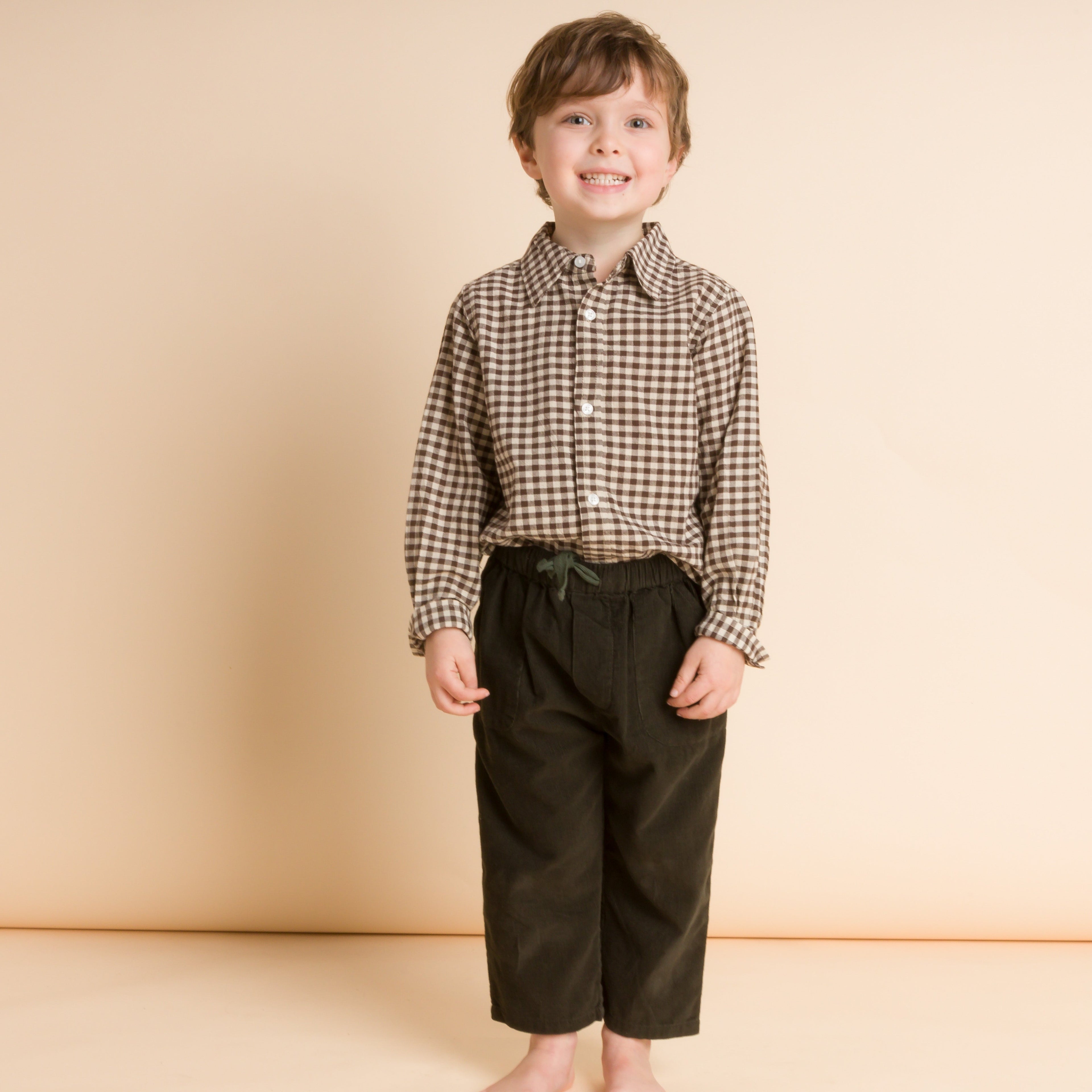 Walnut Check Button Down Shirt