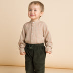 Boys Pine Green Corduroy Pants