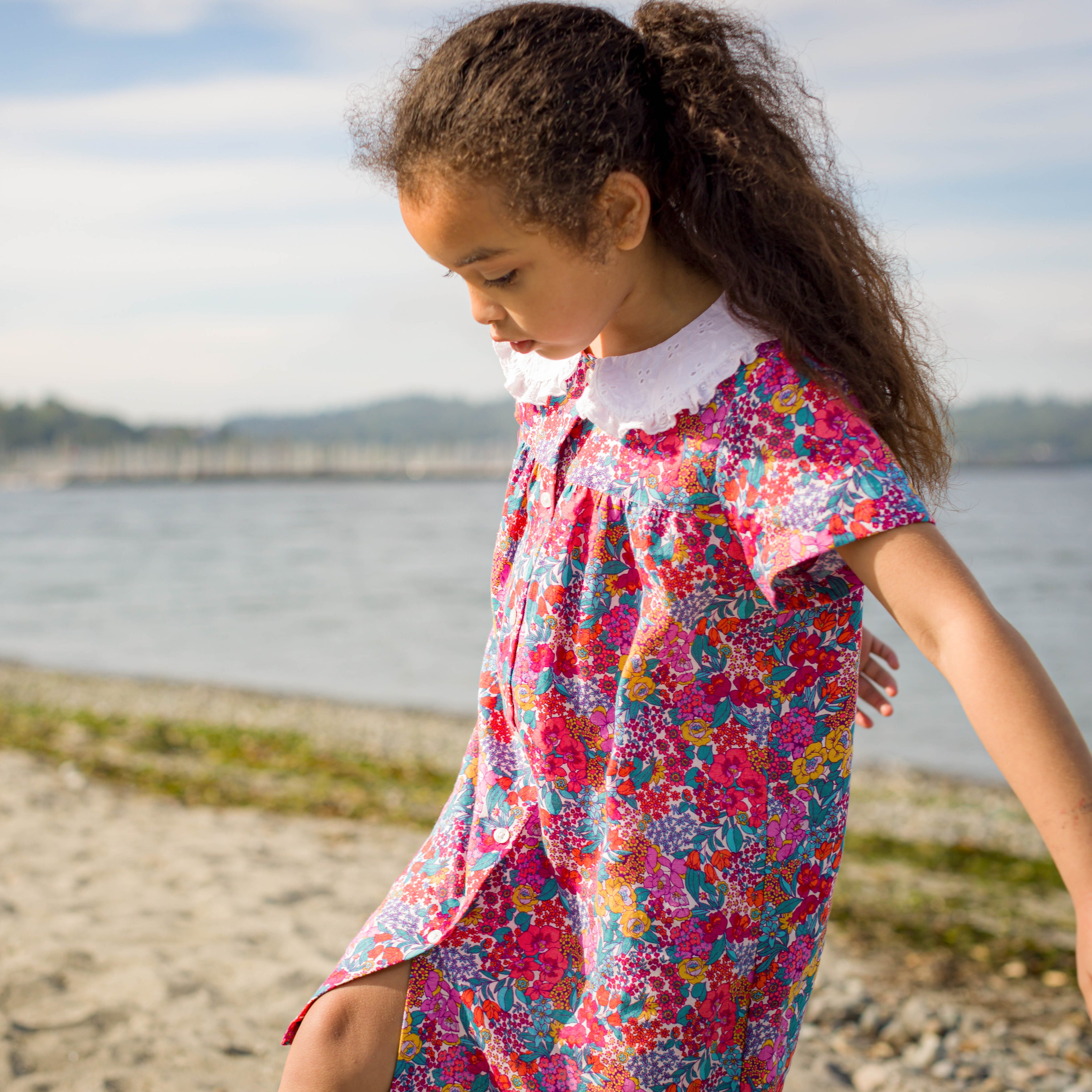 Girls Orchild Broderie Collar Fae Dress