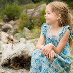 Girls Jaipur Square Neck Everly Dress