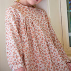 Girls Myrtle Pleated Dress | Pink Heather