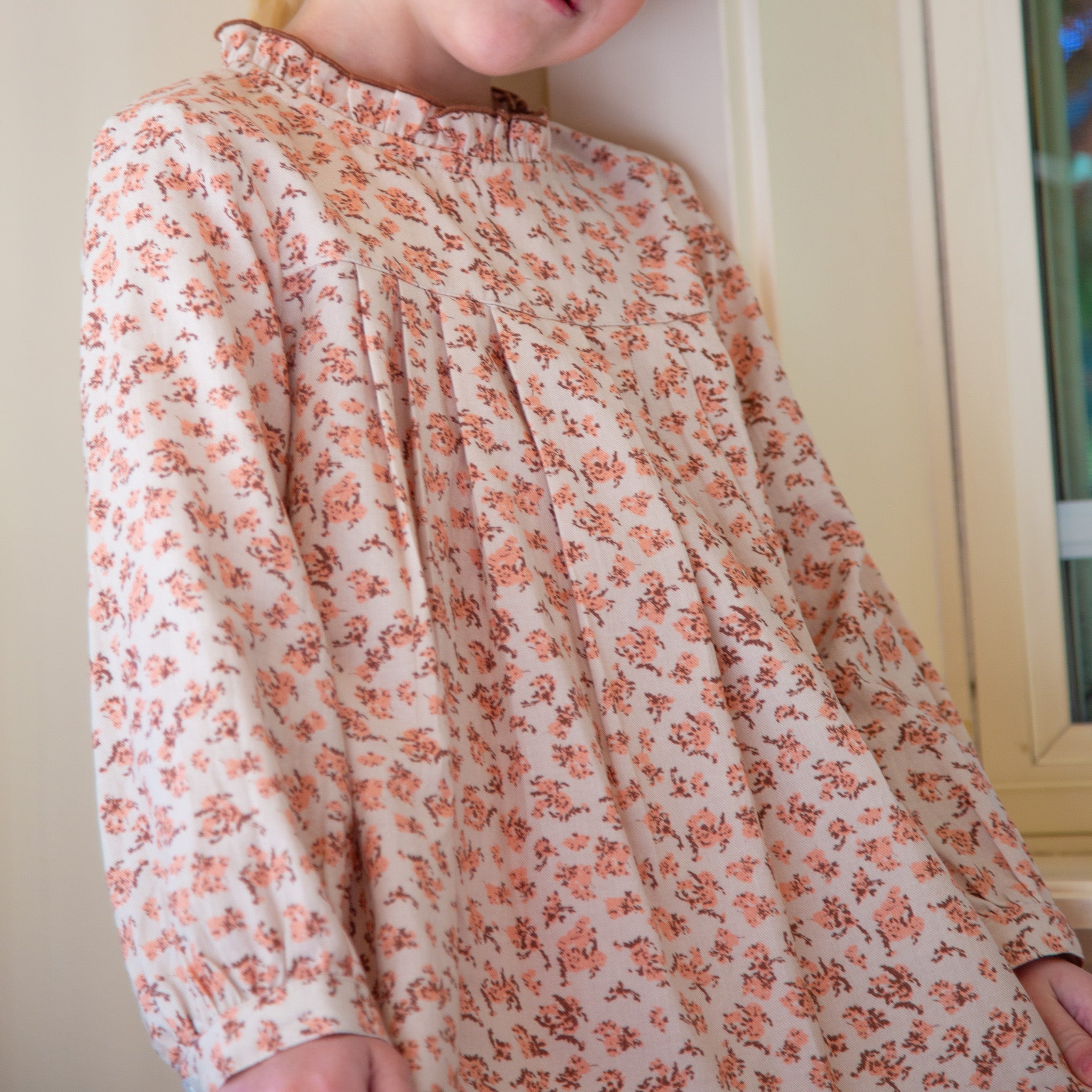 Girls Myrtle Pleated Dress | Pink Heather