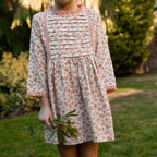 Toddler Lulu Dress with Lace Trim | Pink Heather