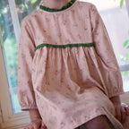 Toddler Priya Dress with Lace Trim | Vintage Pink Rose