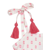 Bella Girls Shoulder Tie Sundress Pink Dobby
