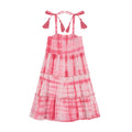 Bella Girls' Shoulder Tie Sundress Hibiscus Shibori