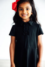 Black Short Polo Dress