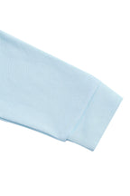 Blue Puppy Love Embroidery Long Sleeve Romper