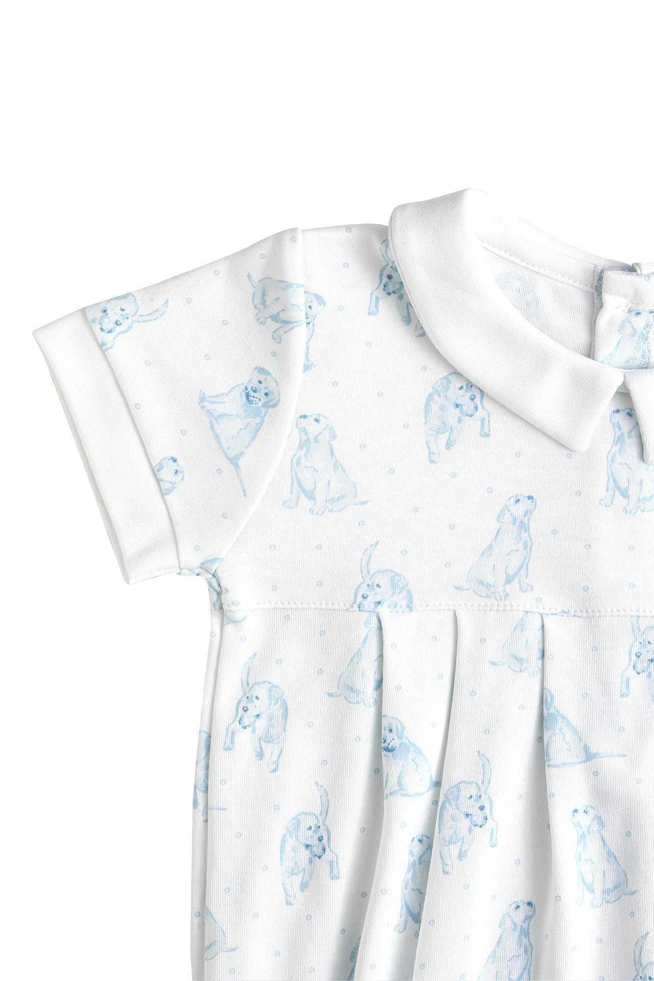 Blue Puppy Love Print Bubble