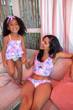 Women’s Two Piece Swimsuit – Briland Del Mar Tropical Twist Top