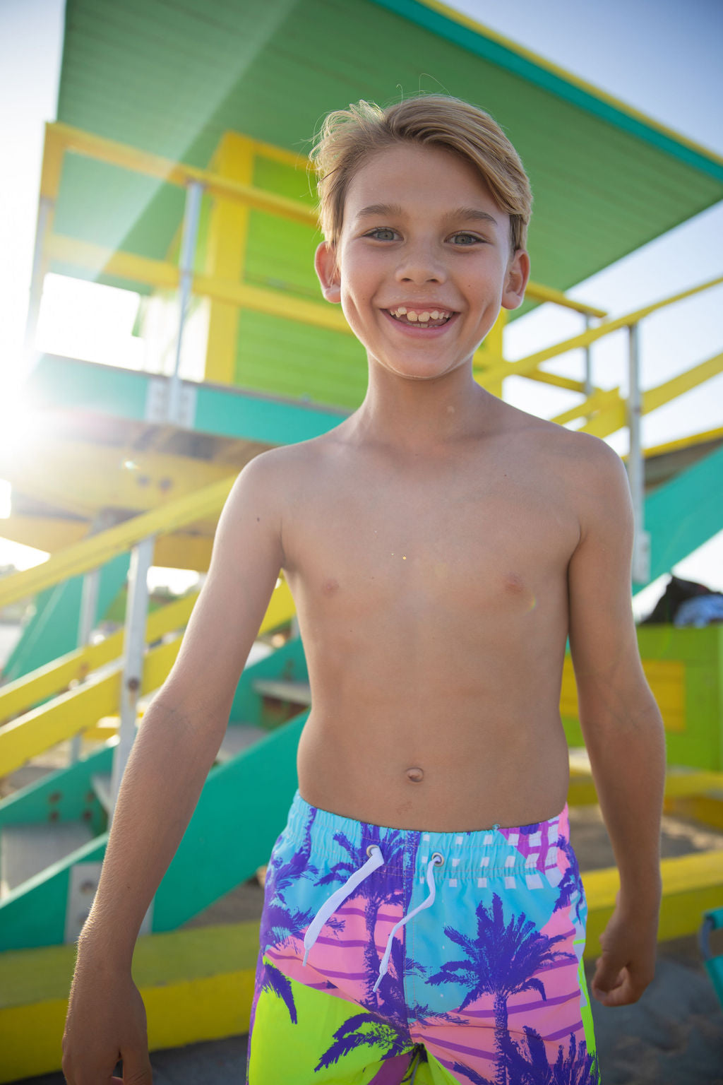 Boys Goodtime Palms Swim Trunks