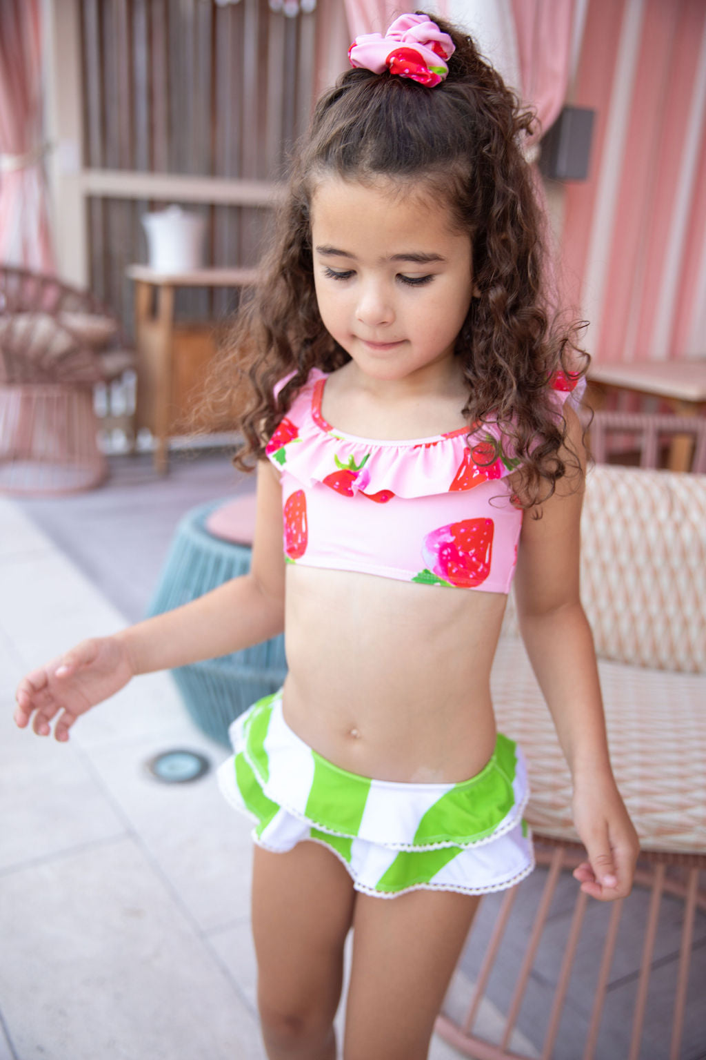 Sengana Fraise Ruffle Two-Piece Swimsuit