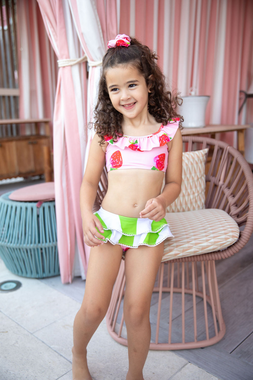 Sengana Fraise Ruffle Two-Piece Swimsuit