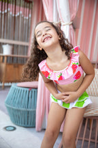 Sengana Fraise Ruffle Two-Piece Swimsuit