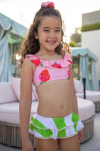 Sengana Fraise Ruffle Two-Piece Swimsuit