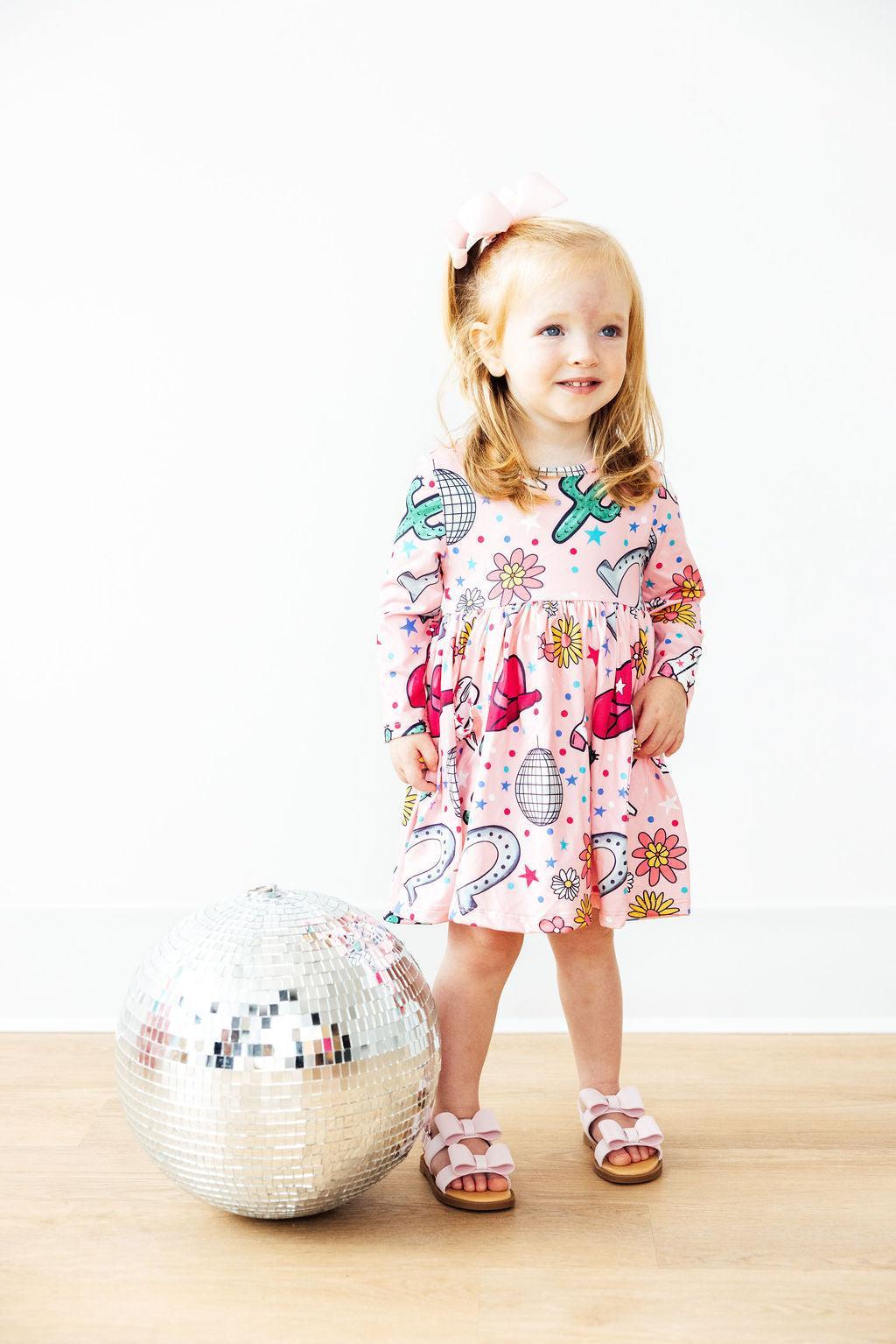 Long Sleeve Pocket Twirl Dress