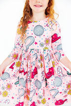 Long Sleeve Pocket Twirl Dress