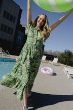 Frenchi Women’s Maxi Dress | Summer Green