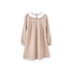Brook Girls Dress | Beige Country Check