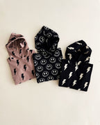 Hooded Bubble Romper  | Electric Smiley