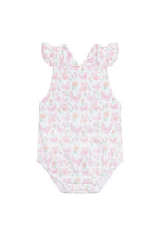 Baby Girl Butterflies Print Ruffle Bubble