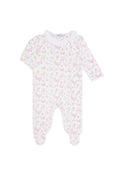 Butterflies Print Crossover Footie