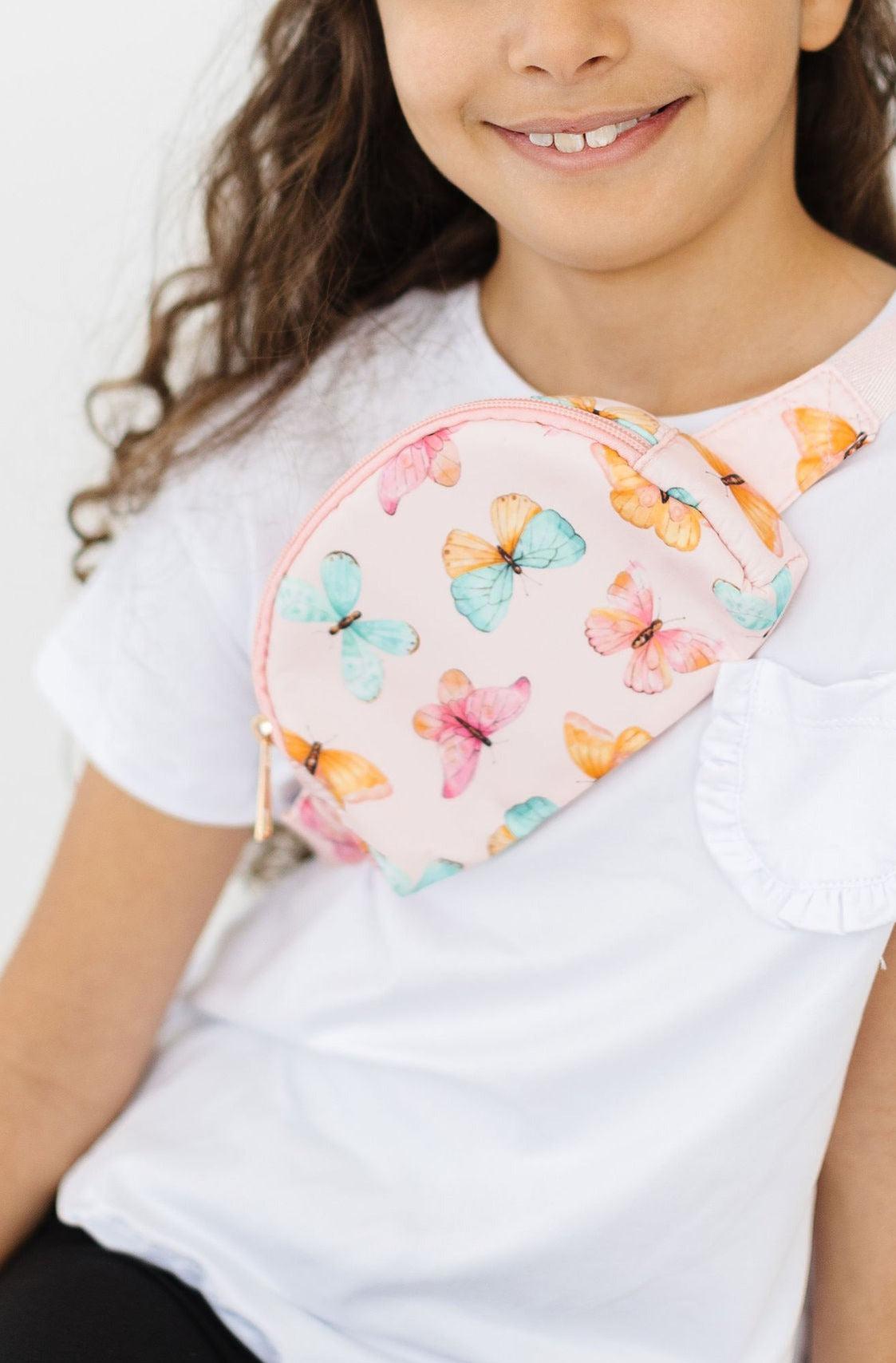 Butterfly Kisses Girls Belt Bag