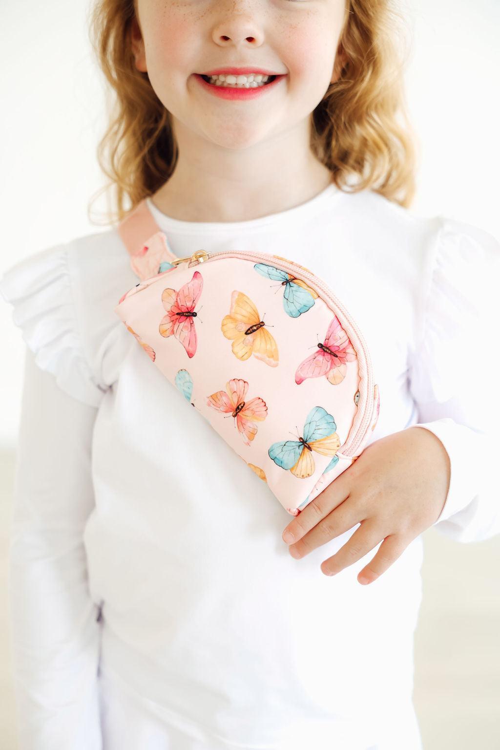 Butterfly Kisses Girls Belt Bag