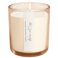 Warm and Cozy Soy Candle - Tinted Glass Jar - 12 oz