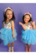 Girls Sparkly Donut Tulle Dress