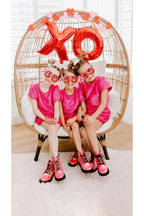 Girls Pink Sparkle Tinsel Set