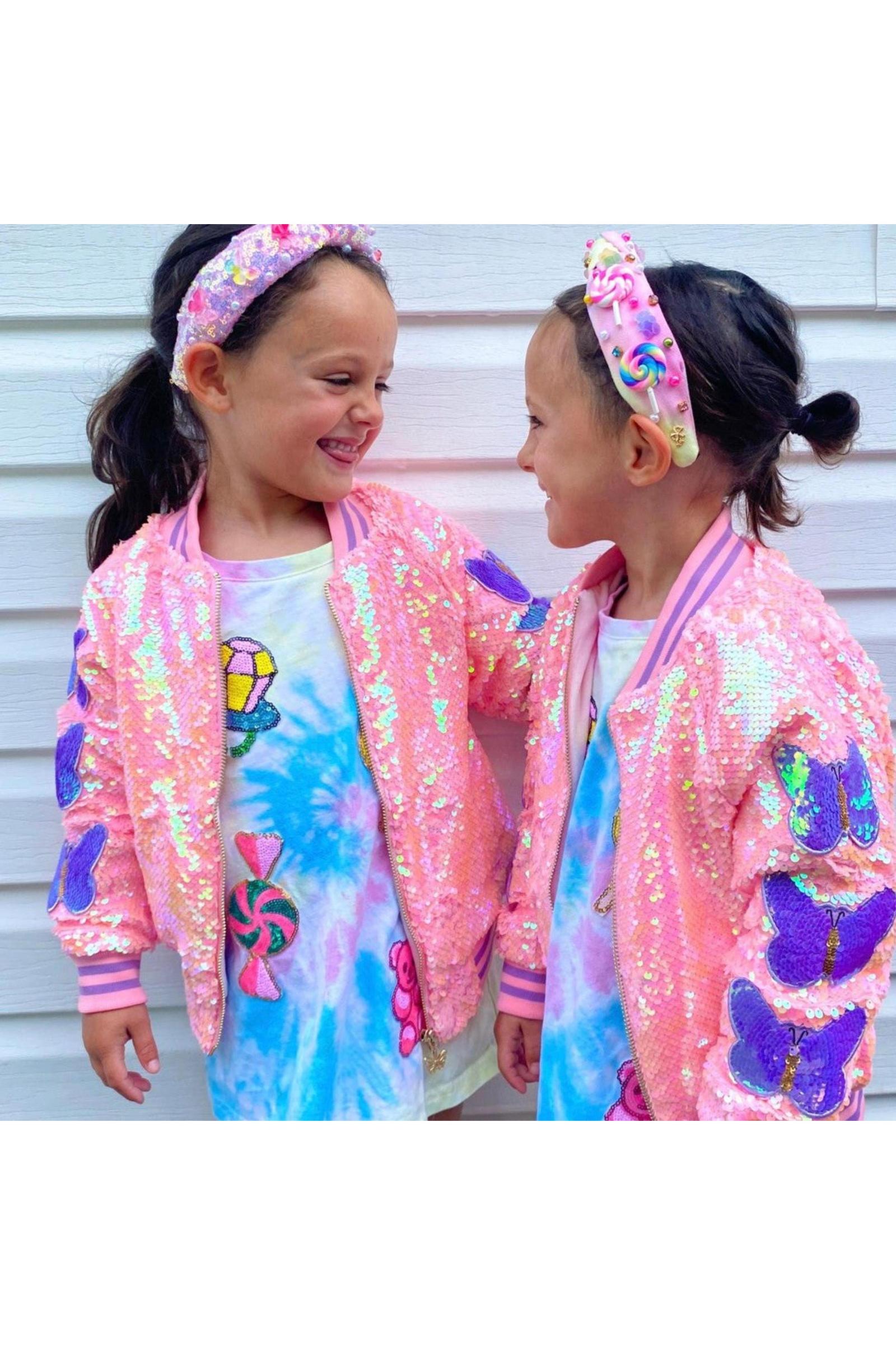 Girls Mariah Sequins Bomber Jacket