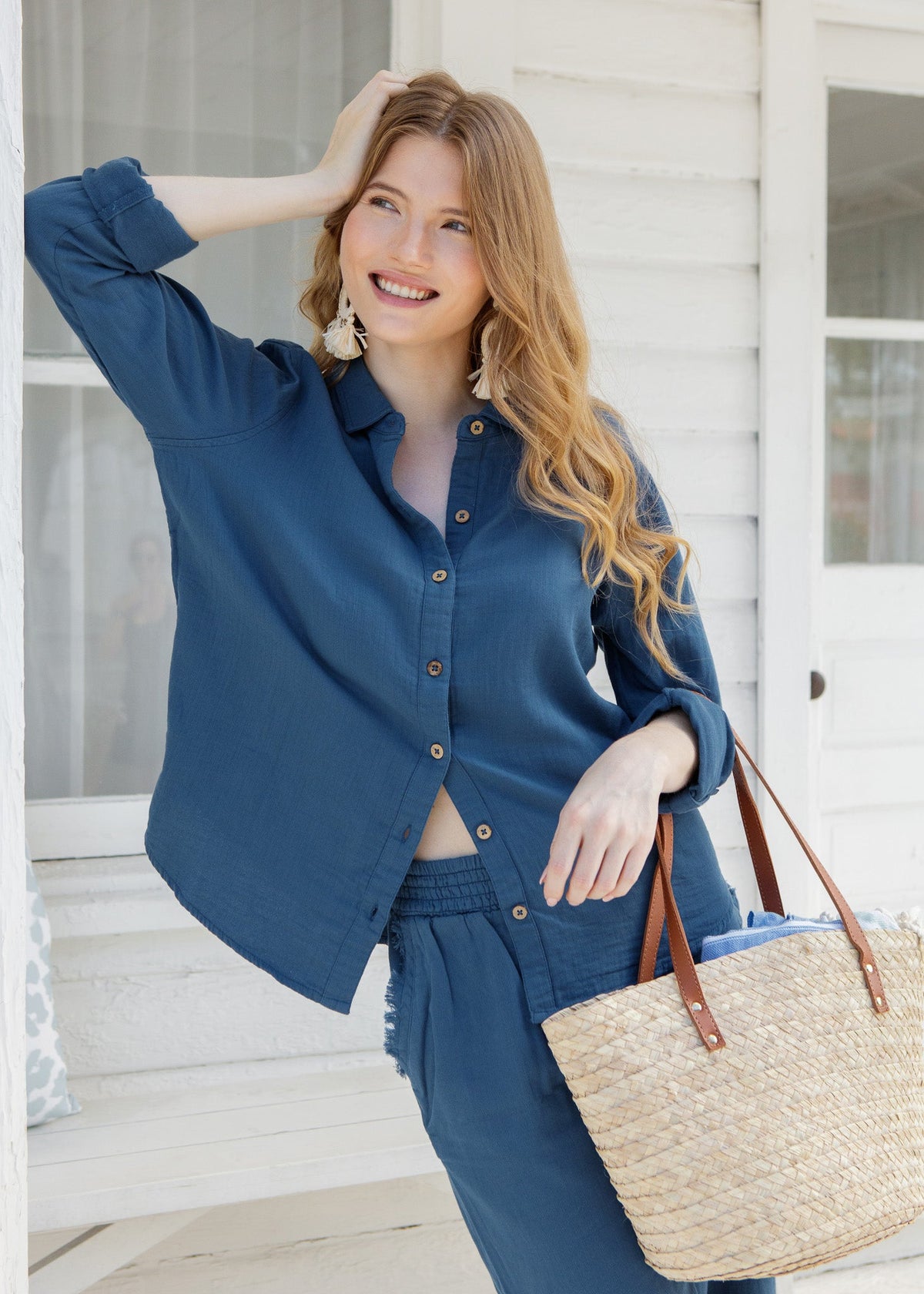 Harbor Gauze Button Down Shirt