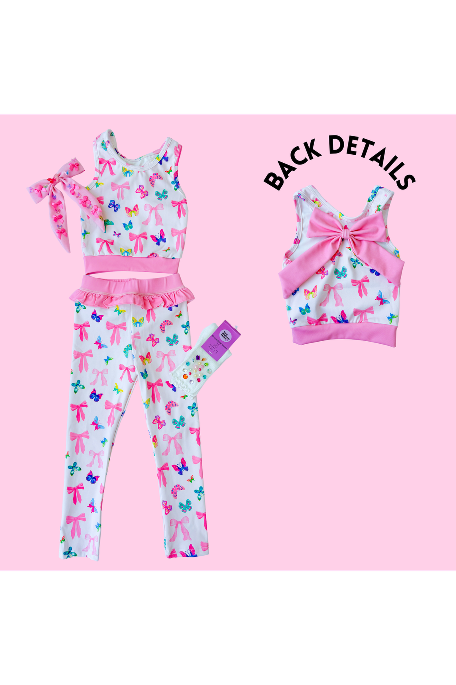 Girls Pant and Tank Athletic Set