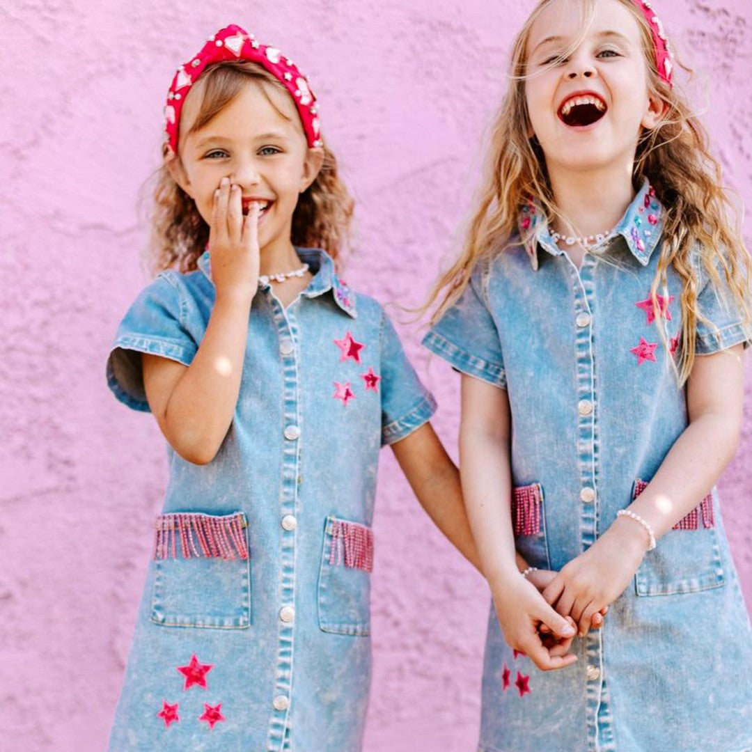 Girls Dolly Denim Dress