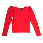 AA Blush Pink Puff Sleeve Cotton Top