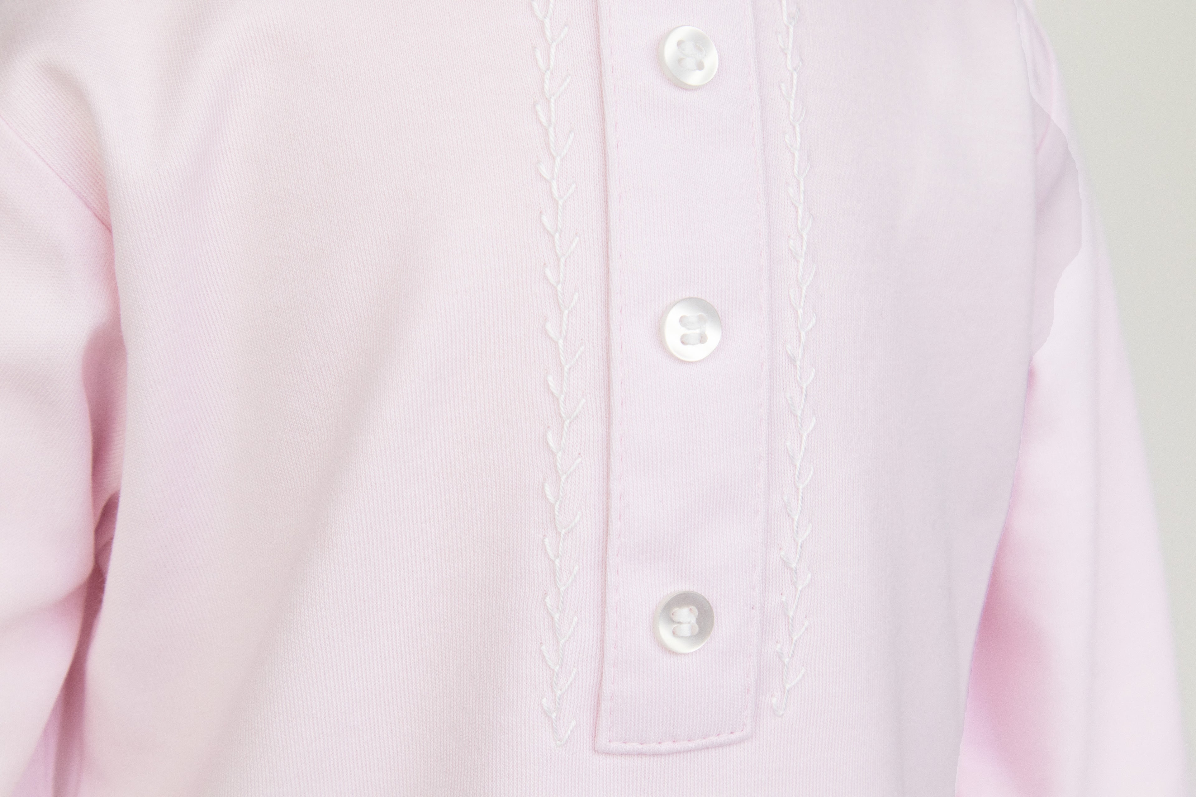 Baby Girl Pink Pima Cotton Layette Gown