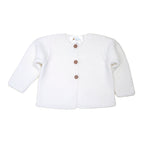 White Classic Knit Jacket